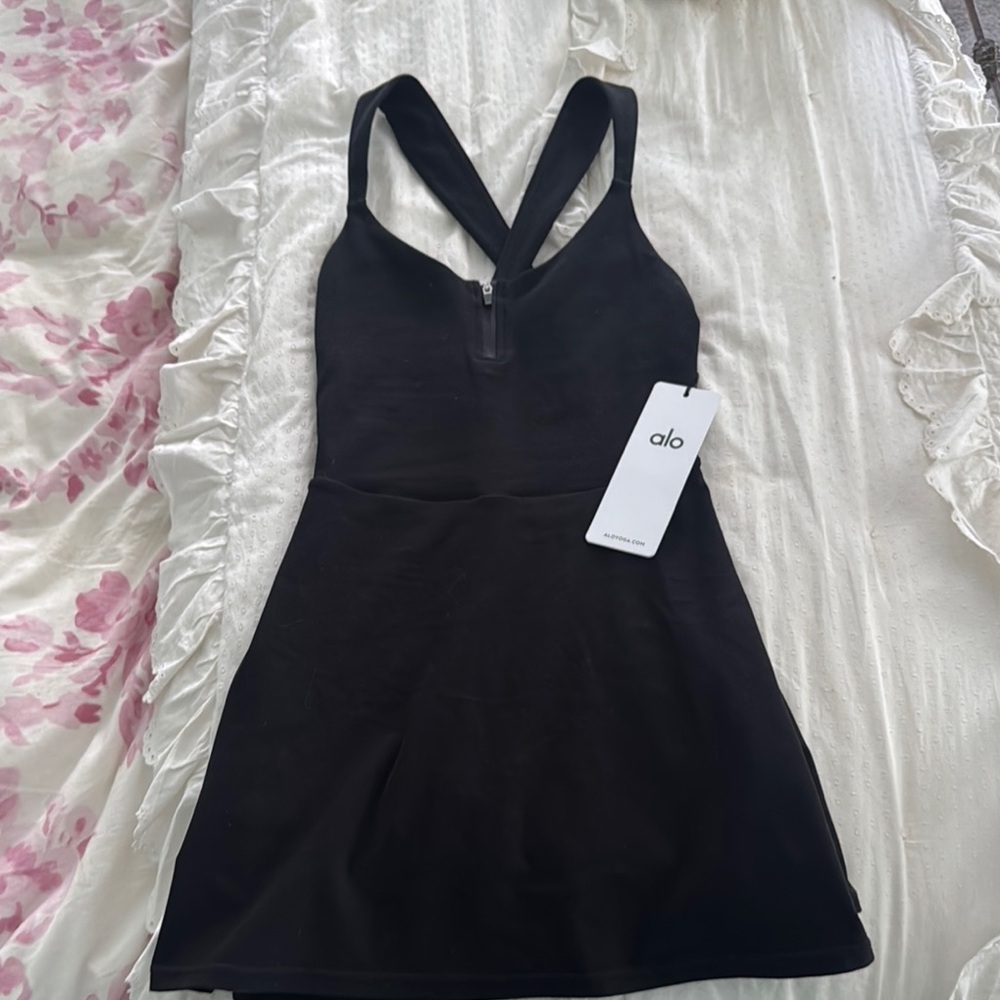 NWT ALO Yoga Black Showcase Dress size XS
